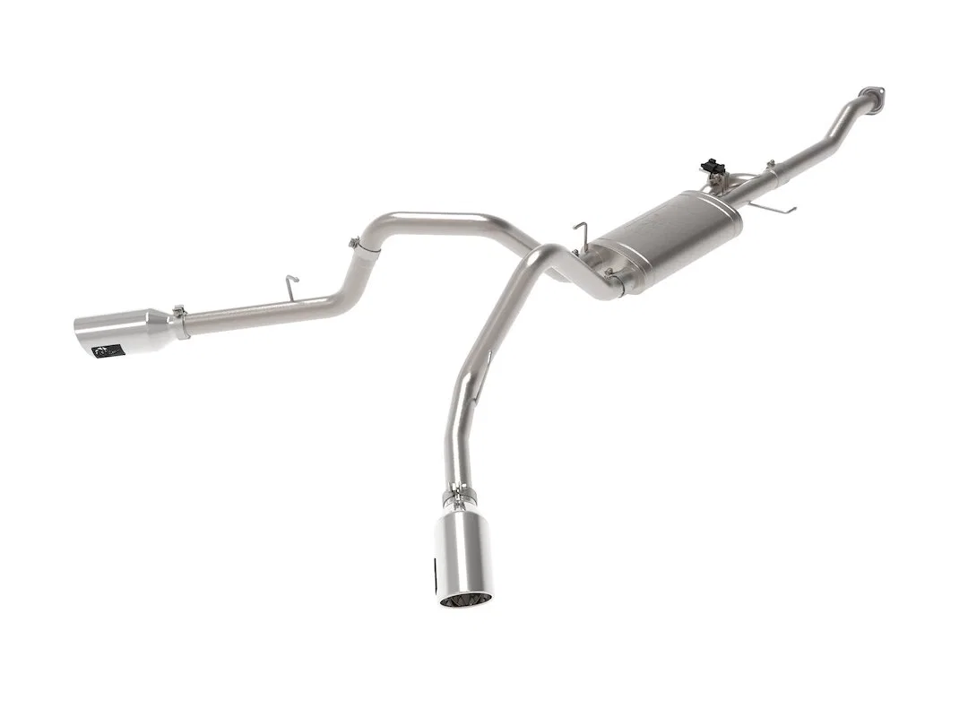 49-33123-P – AFE Exhaust System Kit, Stainless Steel With Single Muffler 3 Inch Pipe Diameter Single Exhaust With Dua...